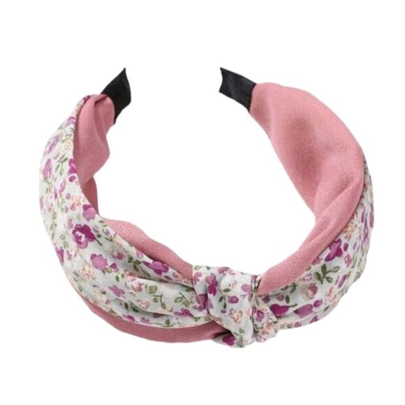 Pink Ditsy Floral Headband - Picture 3 of 5